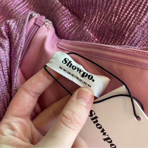 Showpo Strapless Purple Dress - Picture 4 of 12